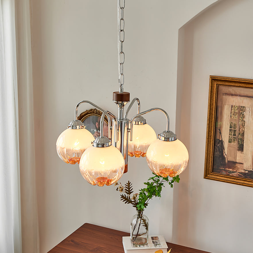 Elegant Flower Bud Chandelier - Dimmable LED, Adjustable Height