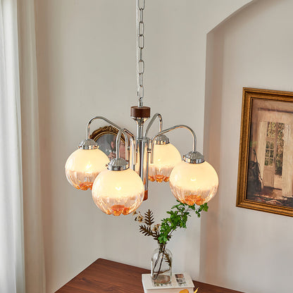 Elegant Flower Bud Chandelier - Dimmable LED, Adjustable Height