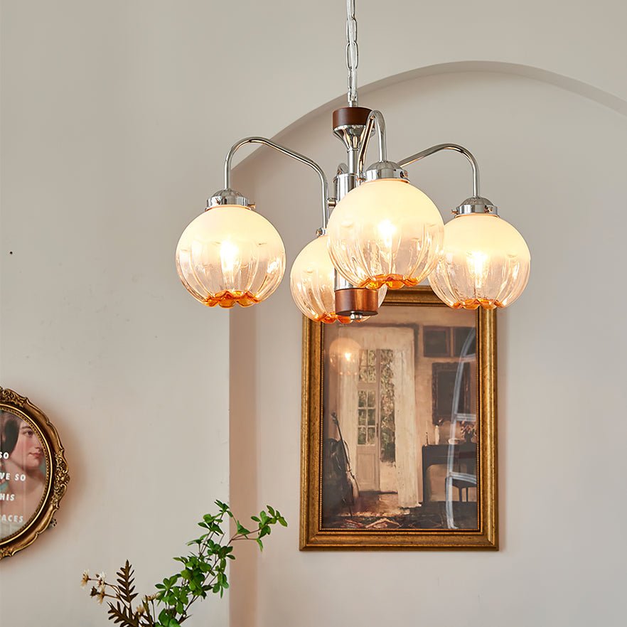 Elegant Flower Bud Chandelier - Dimmable LED, Adjustable Height