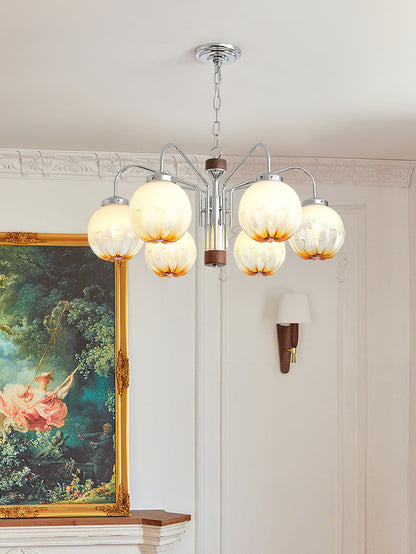 Elegant Flower Bud Chandelier - Dimmable LED, Adjustable Height