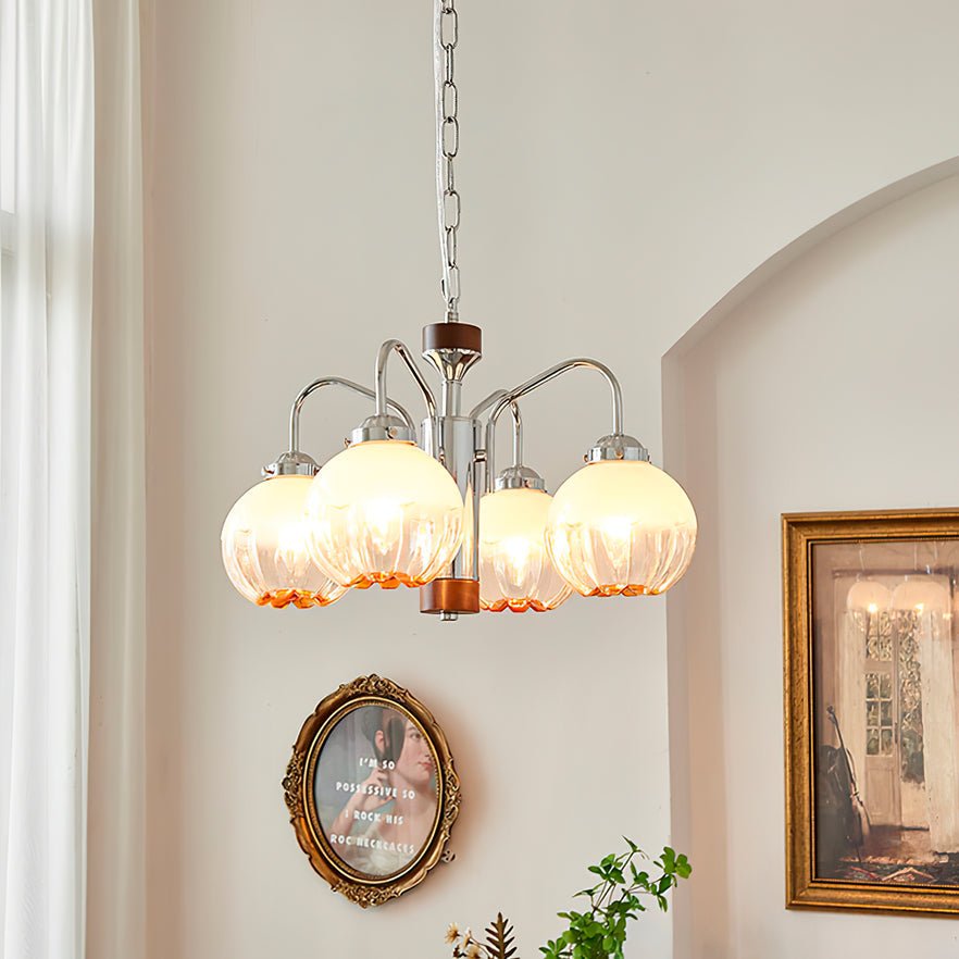 Elegant Flower Bud Chandelier - Dimmable LED, Adjustable Height