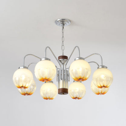 Elegant Flower Bud Chandelier - Dimmable LED, Adjustable Height