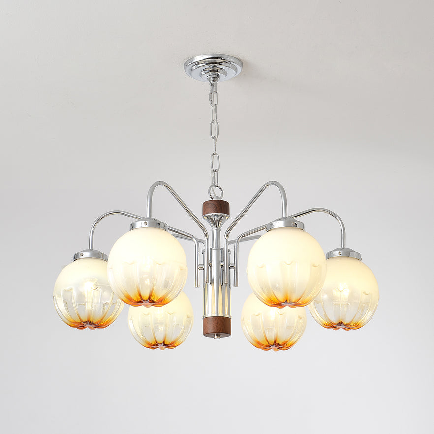 Elegant Flower Bud Chandelier - Dimmable LED, Adjustable Height