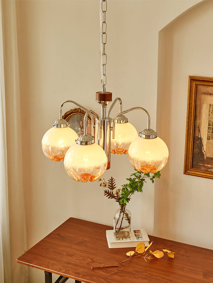 Elegant Flower Bud Chandelier - Dimmable LED, Adjustable Height