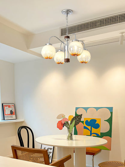 Elegant Flower Bud Chandelier - Dimmable LED, Adjustable Height