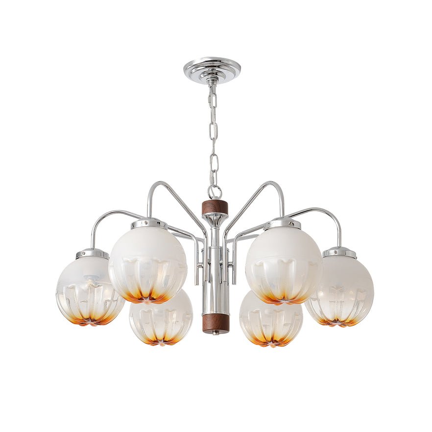 Elegant Flower Bud Chandelier - Dimmable LED, Adjustable Height