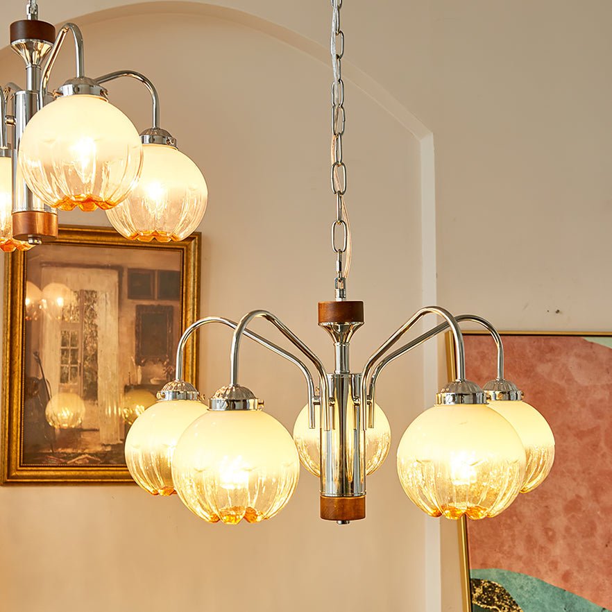 Elegant Flower Bud Chandelier - Dimmable LED, Adjustable Height
