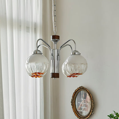 Elegant Flower Bud Chandelier - Dimmable LED, Adjustable Height