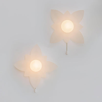 Elegant Flowers Wall Lamp with Soft LED Lighting and Adjustable Bright