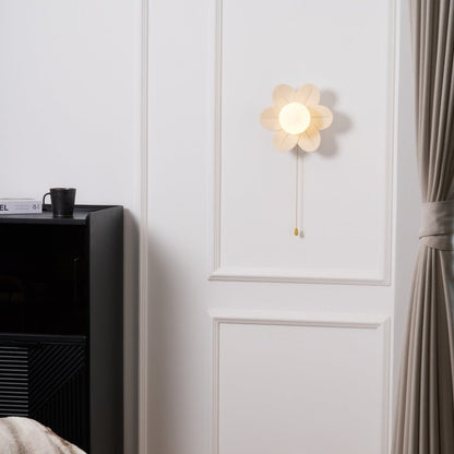 Elegant Flowers Wall Lamp with Soft LED Lighting and Adjustable Bright