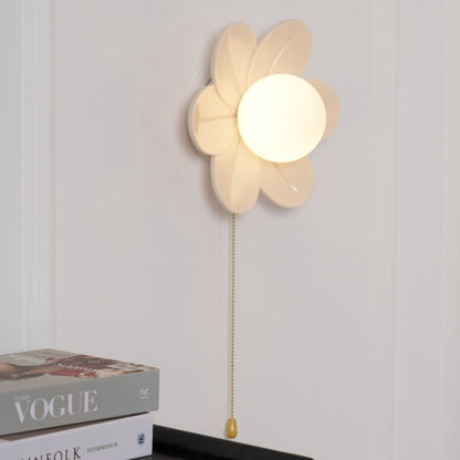 Elegant Flowers Wall Lamp with Soft LED Lighting and Adjustable Bright