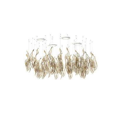 Elegant Fluttering Leaves Chandelier with Adjustable Brightness & Ener