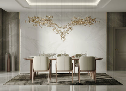 Elegant Fluttering Leaves Chandelier with Adjustable Brightness & Ener