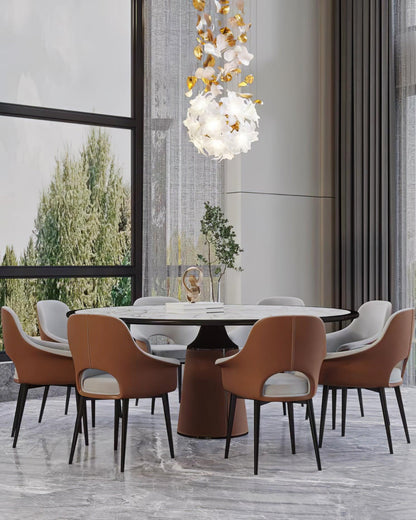 Fluttering Chandelier with LED Lights & Adjustable Height