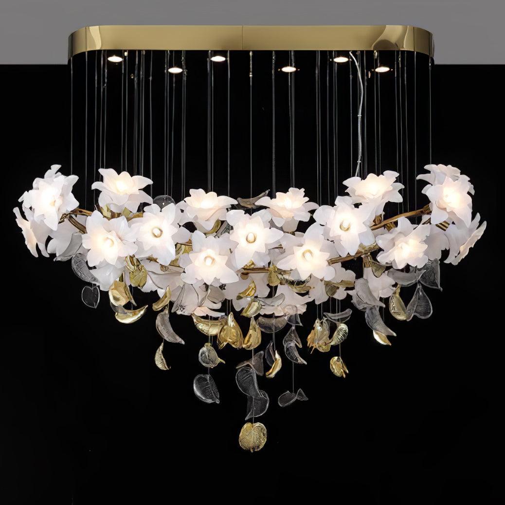 Fluttering Chandelier with LED Lights & Adjustable Height
