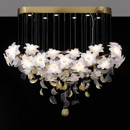 Fluttering Chandelier with LED Lights & Adjustable Height