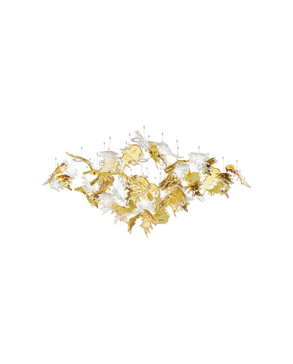 Elegant Flying Leaves Chandelier with Adjustable Brightness & Modern D