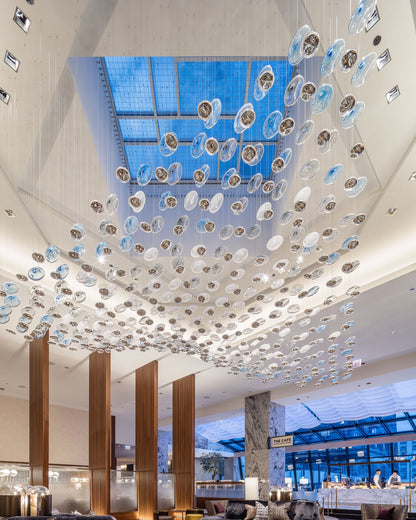 Flying Surge LED Chandelier | Custom Size, Energy-Efficient Design