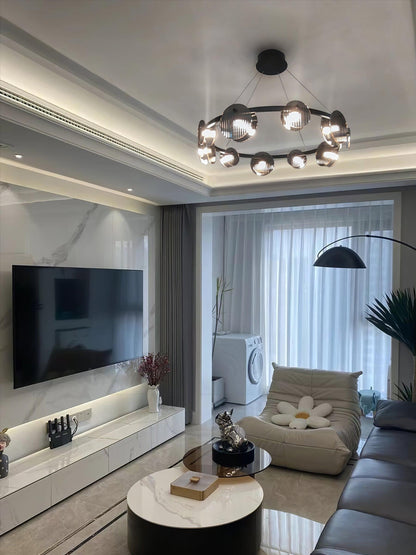 Foliole Chandelier - Elegant Design with Adjustable Brightness & Energ