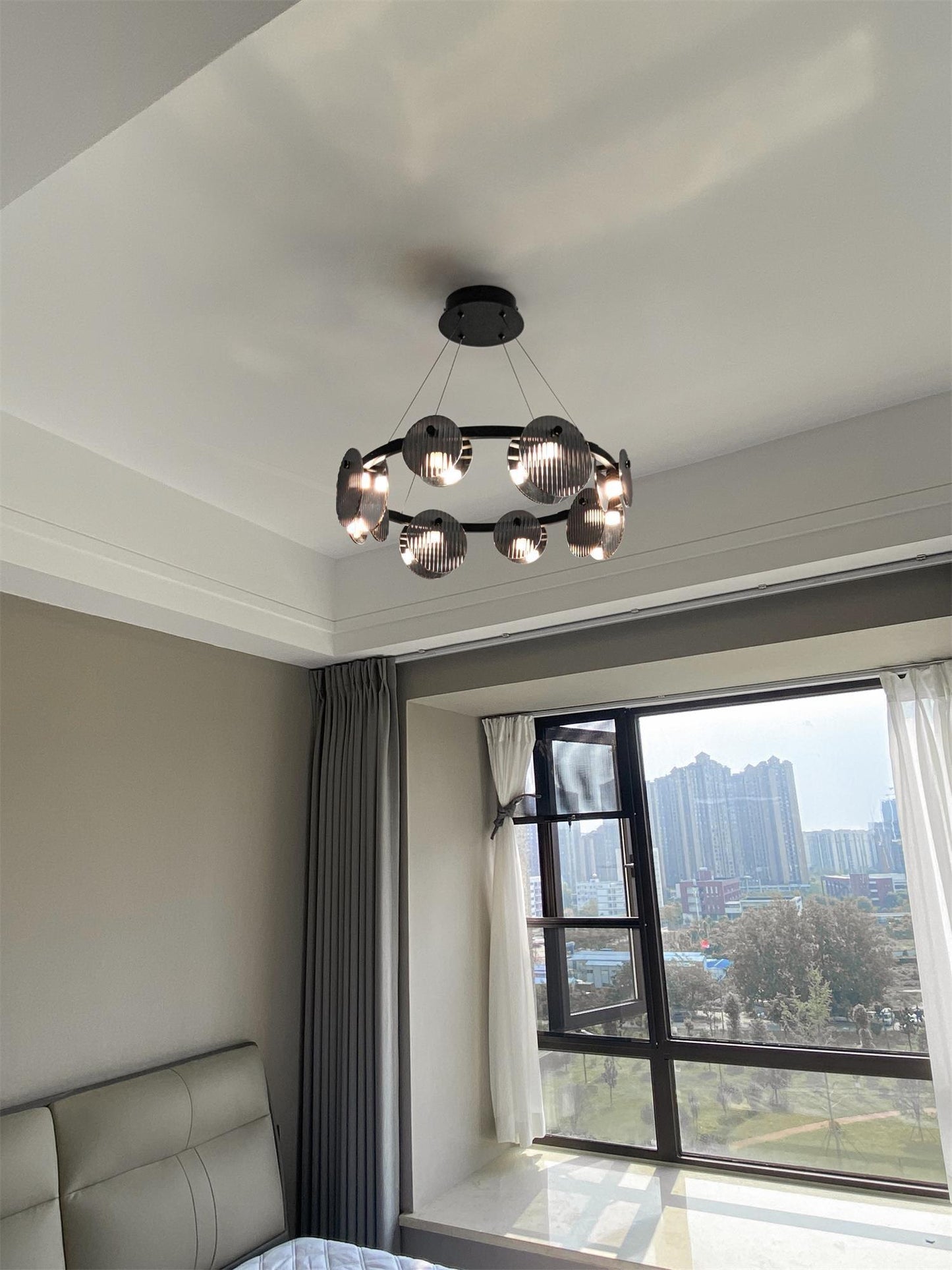 Foliole Chandelier - Elegant Design with Adjustable Brightness & Energ