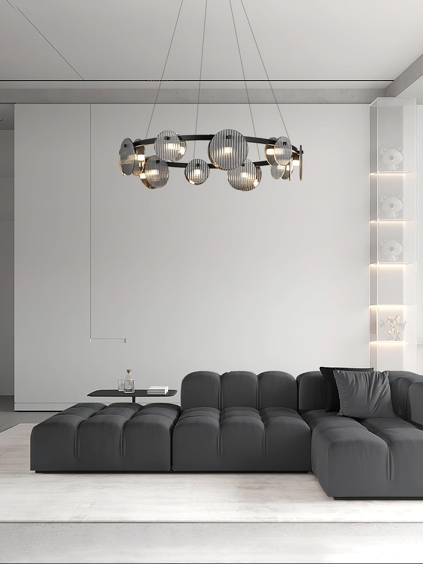 Foliole Chandelier - Elegant Design with Adjustable Brightness & Energ