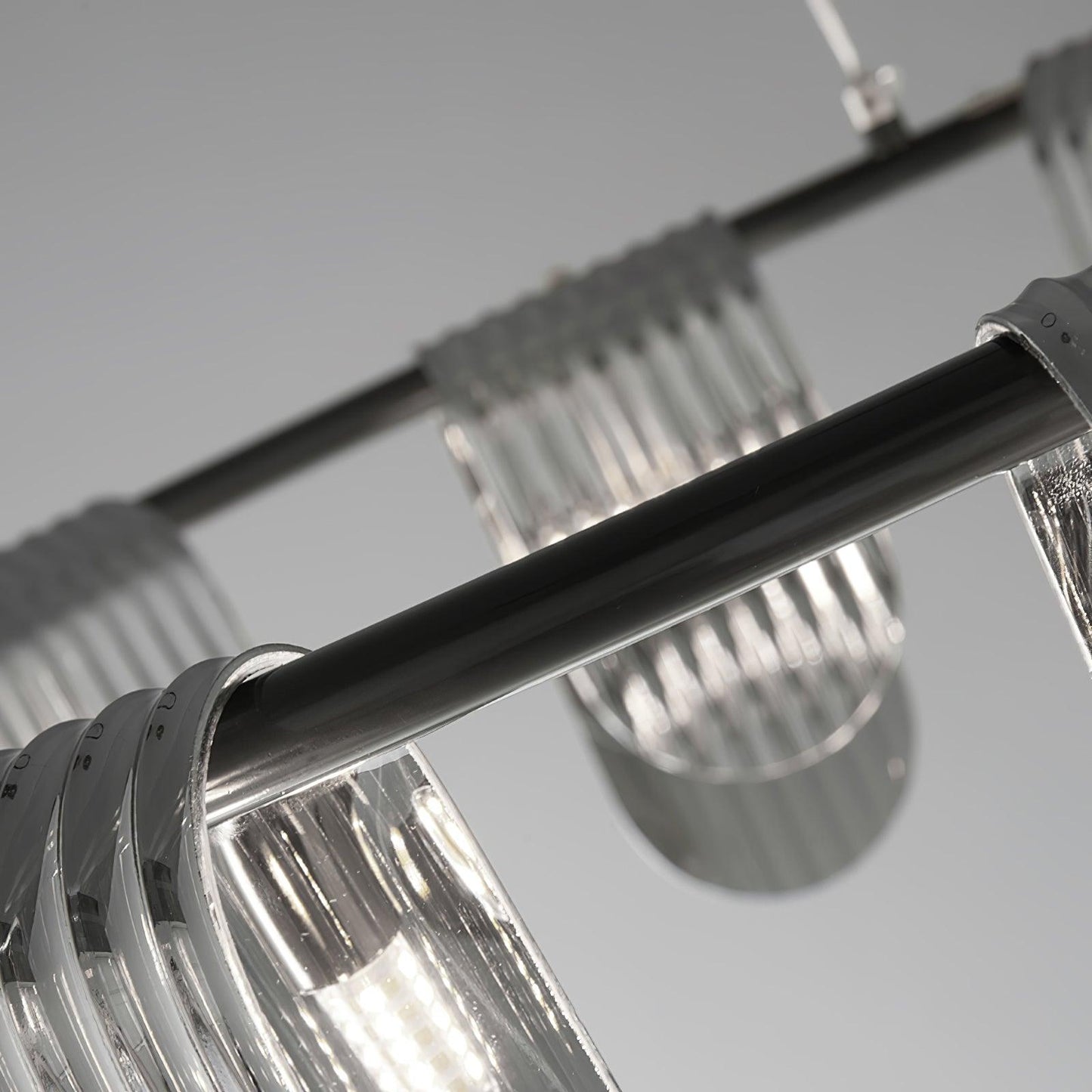 Folioles Brass Chandelier - Elegant Design with Adjustable Height & LE