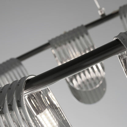 Folioles Brass Chandelier - Elegant Design with Adjustable Height & LE