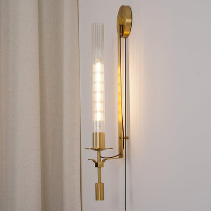 French Classicism Plug-in Wall Lamp with Adjustable Brightness & Timel