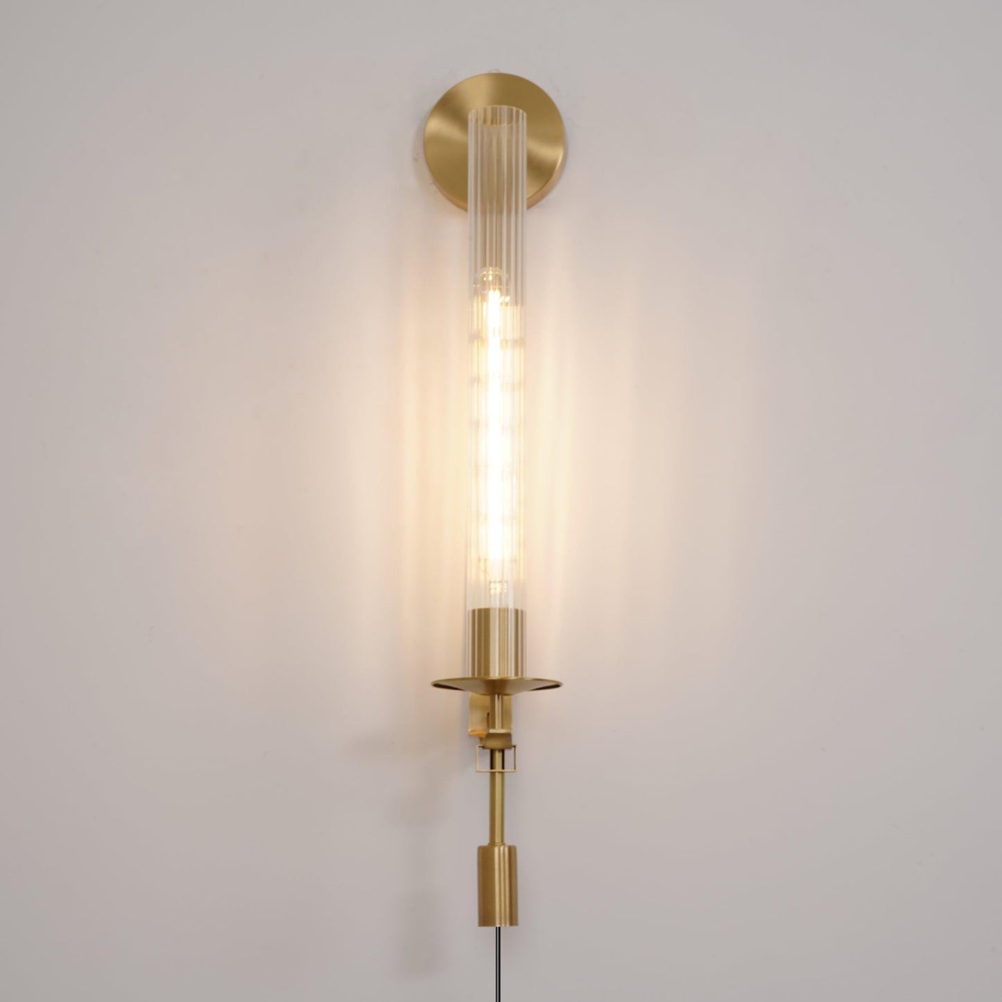 French Classicism Plug-in Wall Lamp with Adjustable Brightness & Timel