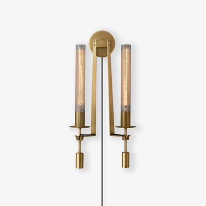 French Classicism Plug-in Wall Lamp with Adjustable Brightness & Timel