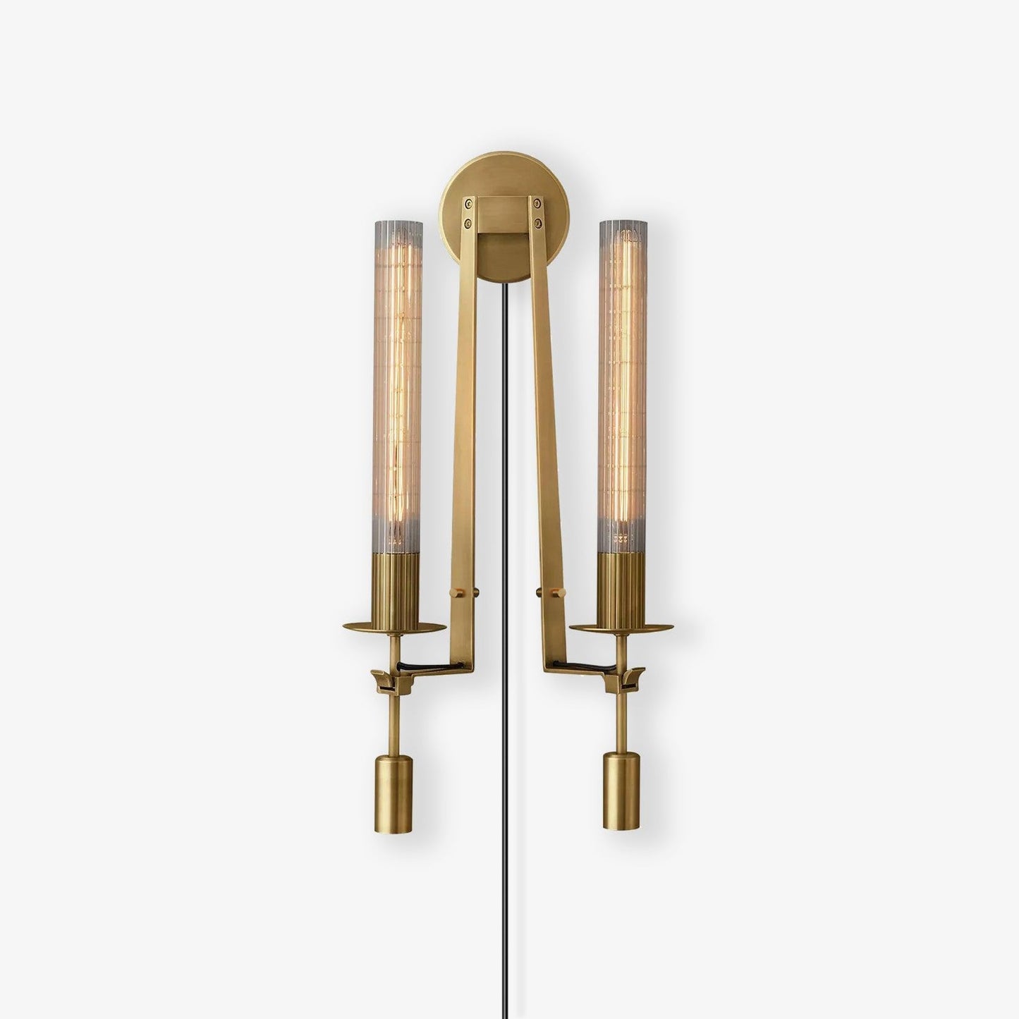 French Classicism Plug-in Wall Lamp with Adjustable Brightness & Timel