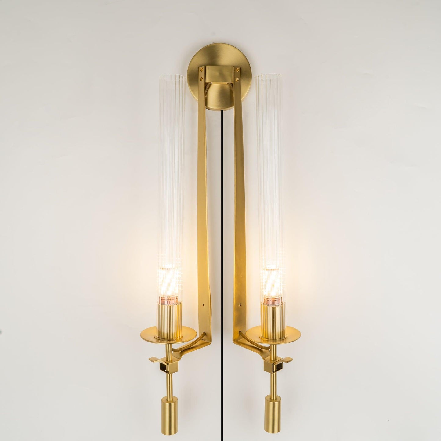 French Classicism Plug-in Wall Lamp with Adjustable Brightness & Timel