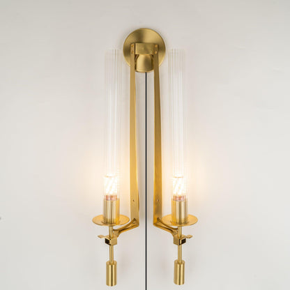 French Classicism Plug-in Wall Lamp with Adjustable Brightness & Timel