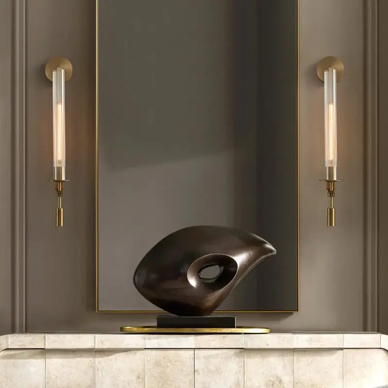French Classicism Plug-in Wall Lamp with Adjustable Brightness & Timel