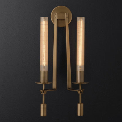 French Classicism Plug-in Wall Lamp with Adjustable Brightness & Timel