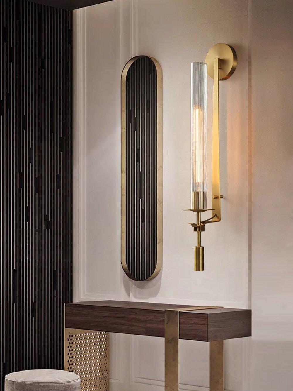 French Classicism Plug-in Wall Lamp with Adjustable Brightness & Timel