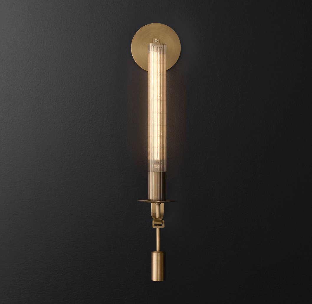 French Classicism Wall Lamp - Elegant Design with Adjustable Brightnes