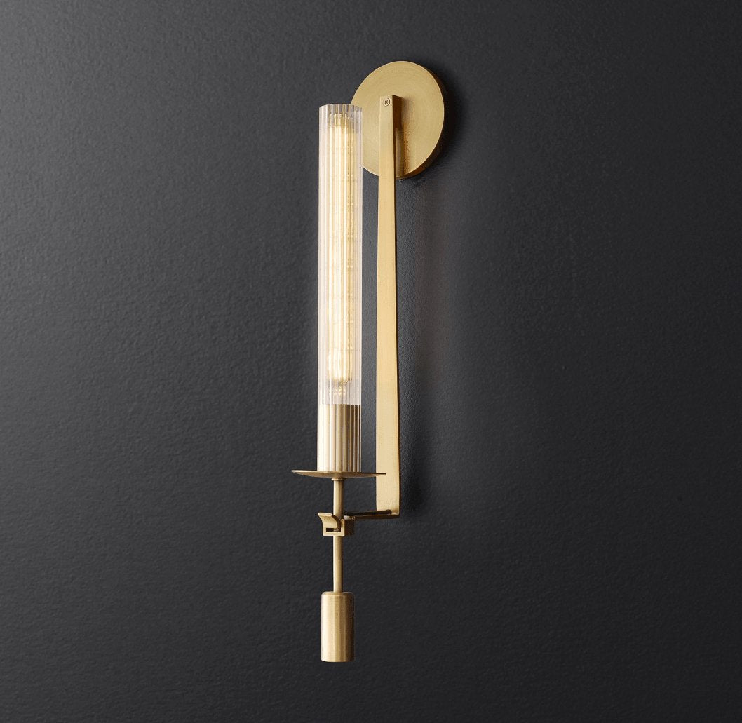 French Classicism Wall Lamp - Elegant Design with Adjustable Brightnes