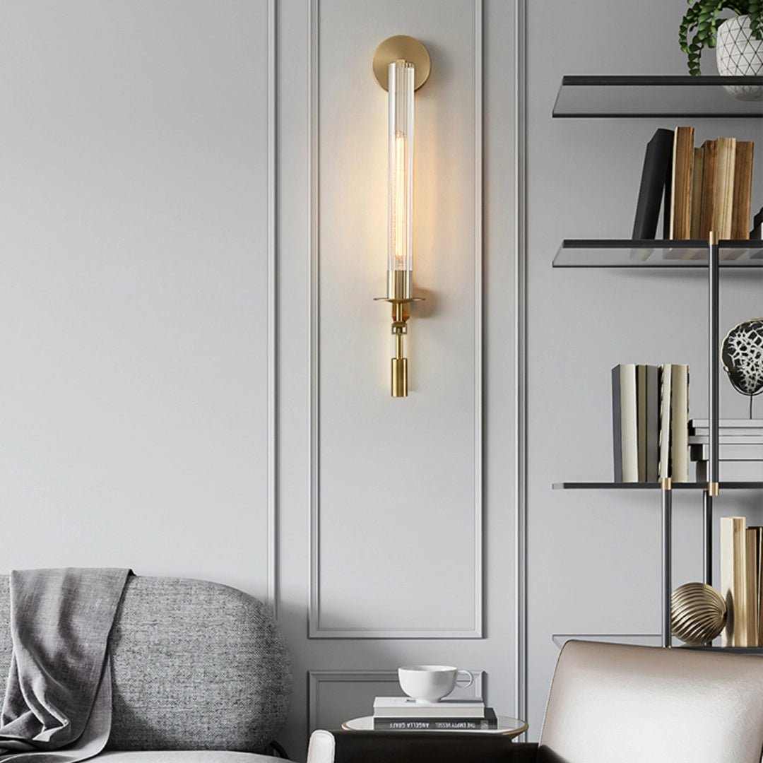 French Classicism Plug-in Wall Lamp with Adjustable Brightness & Timel