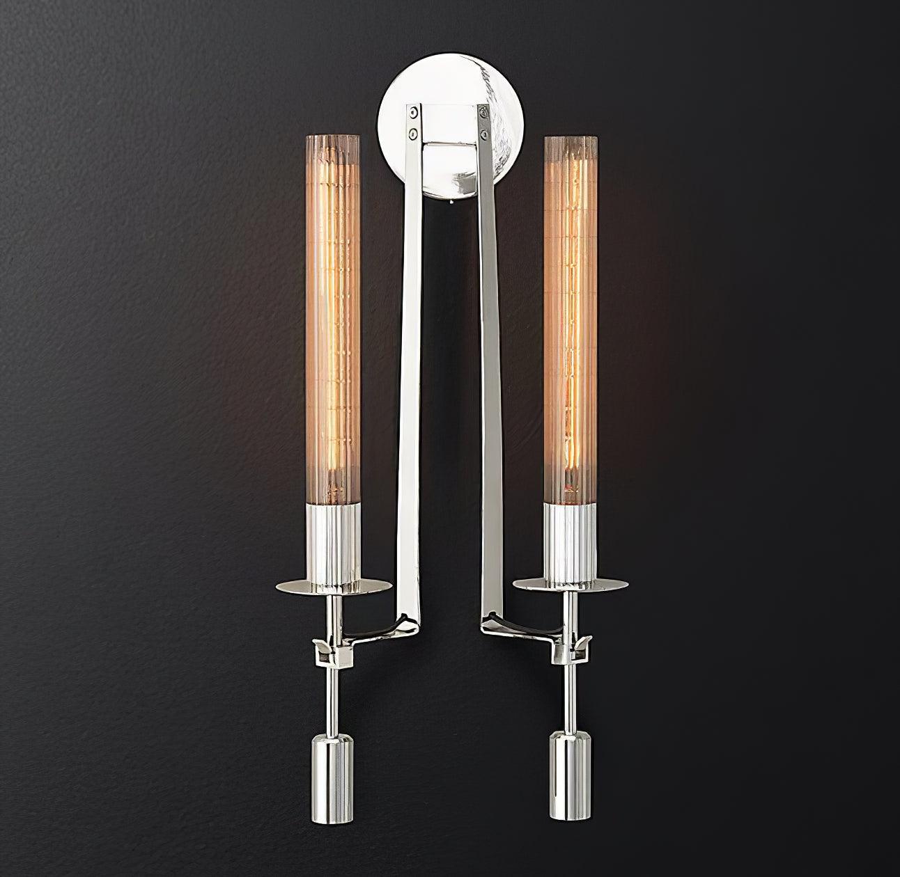 French Classicism Plug-in Wall Lamp with Adjustable Brightness & Timel