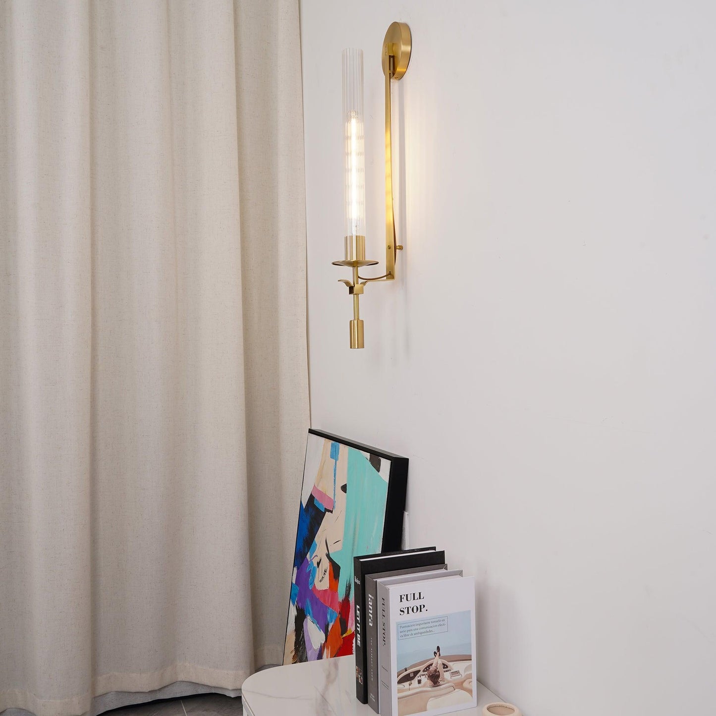 French Classicism Plug-in Wall Lamp with Adjustable Brightness & Timel