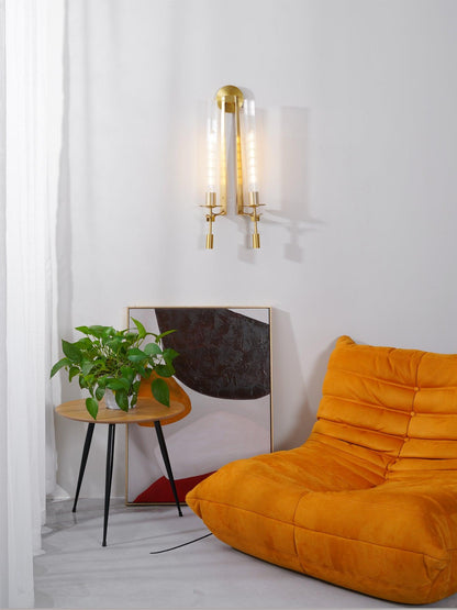 French Classicism Plug-in Wall Lamp with Adjustable Brightness & Timel