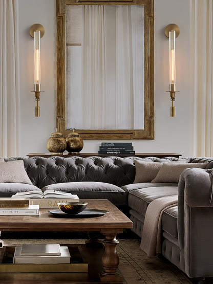 French Classicism Wall Lamp - Elegant Design with Adjustable Brightnes