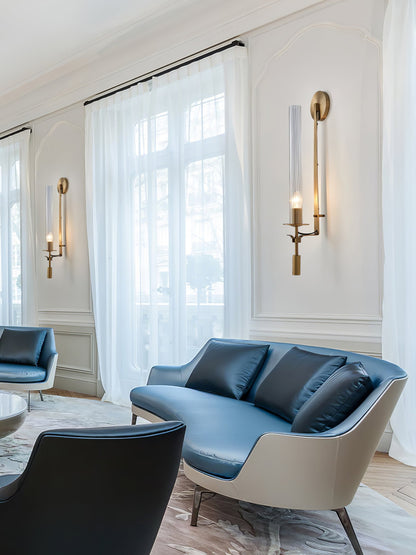 French Classicism Wall Lamp - Elegant Design with Adjustable Brightnes