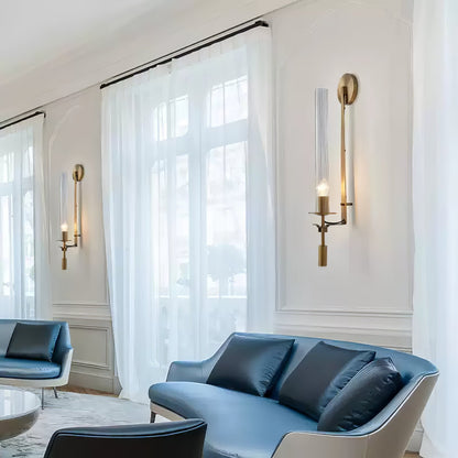 French Classicism Wall Lamp - Elegant Design with Adjustable Brightnes