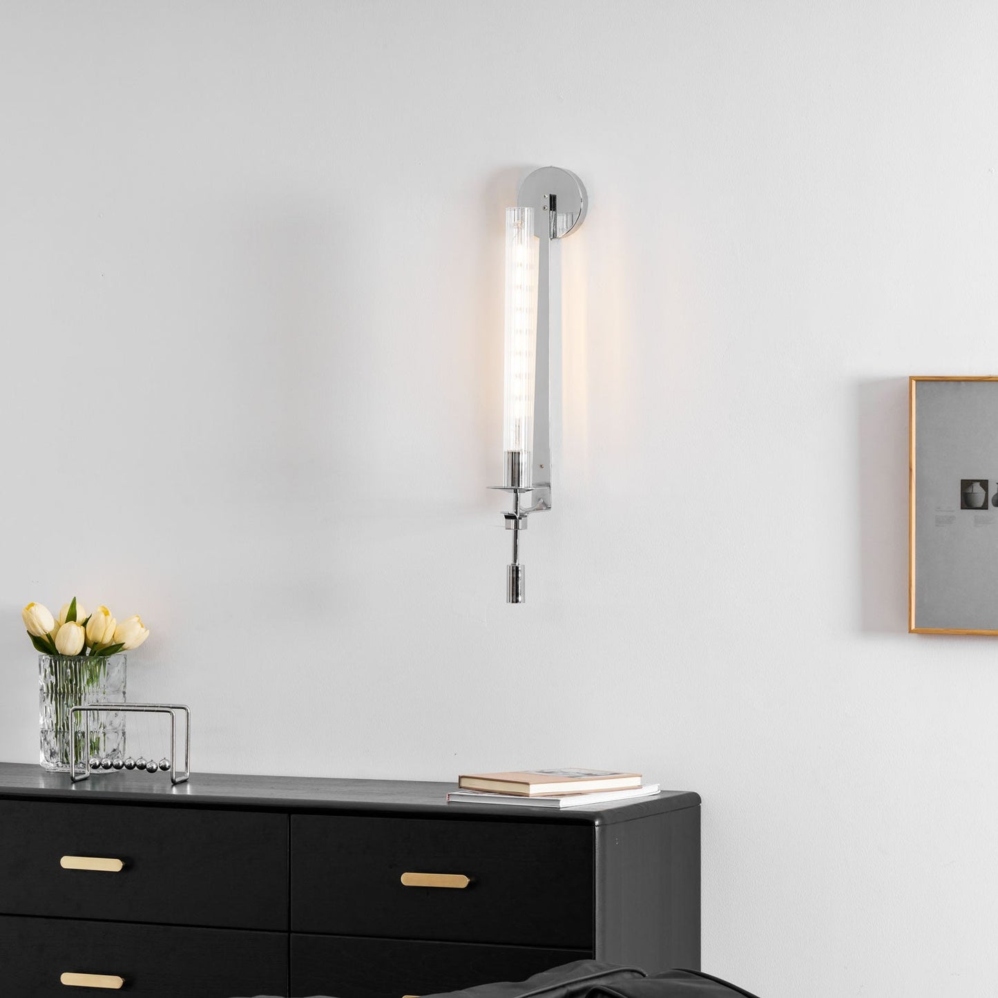 French Classicism Wall Lamp - Elegant Design with Adjustable Brightnes