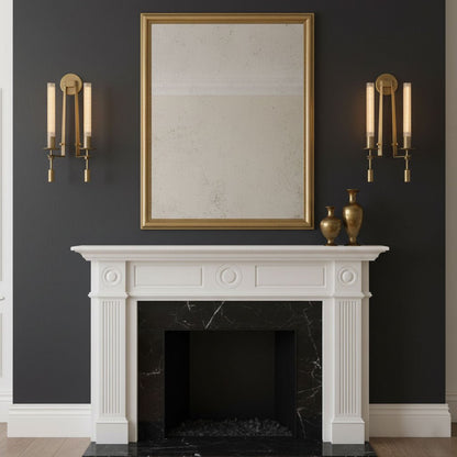 French Classicism Wall Lamp - Elegant Design with Adjustable Brightnes