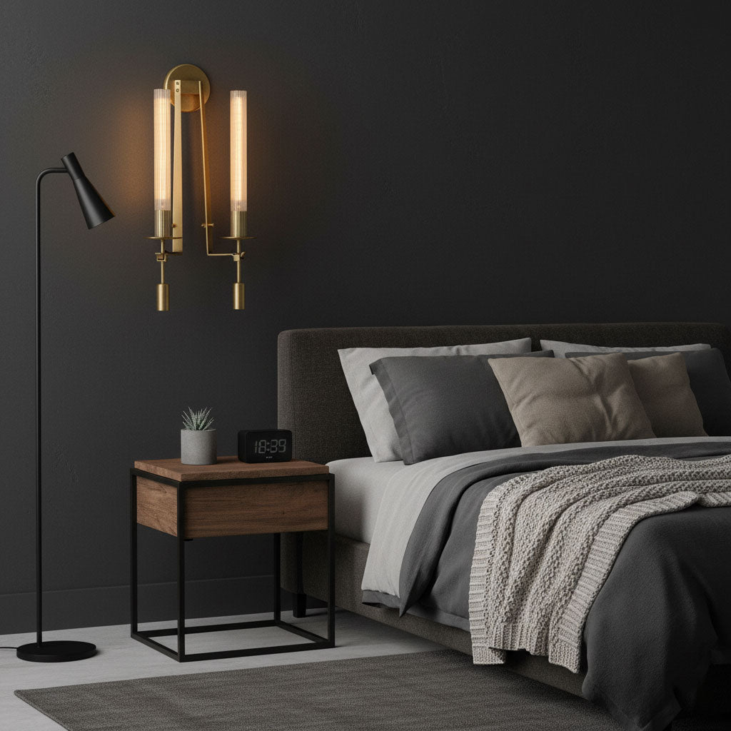French Classicism Wall Lamp - Elegant Design with Adjustable Brightnes
