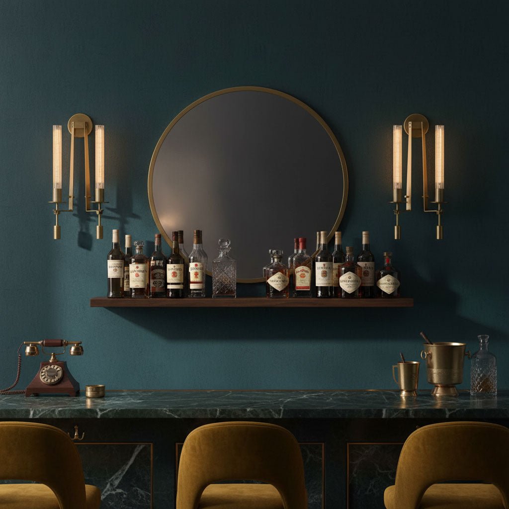 French Classicism Wall Lamp - Elegant Design with Adjustable Brightnes