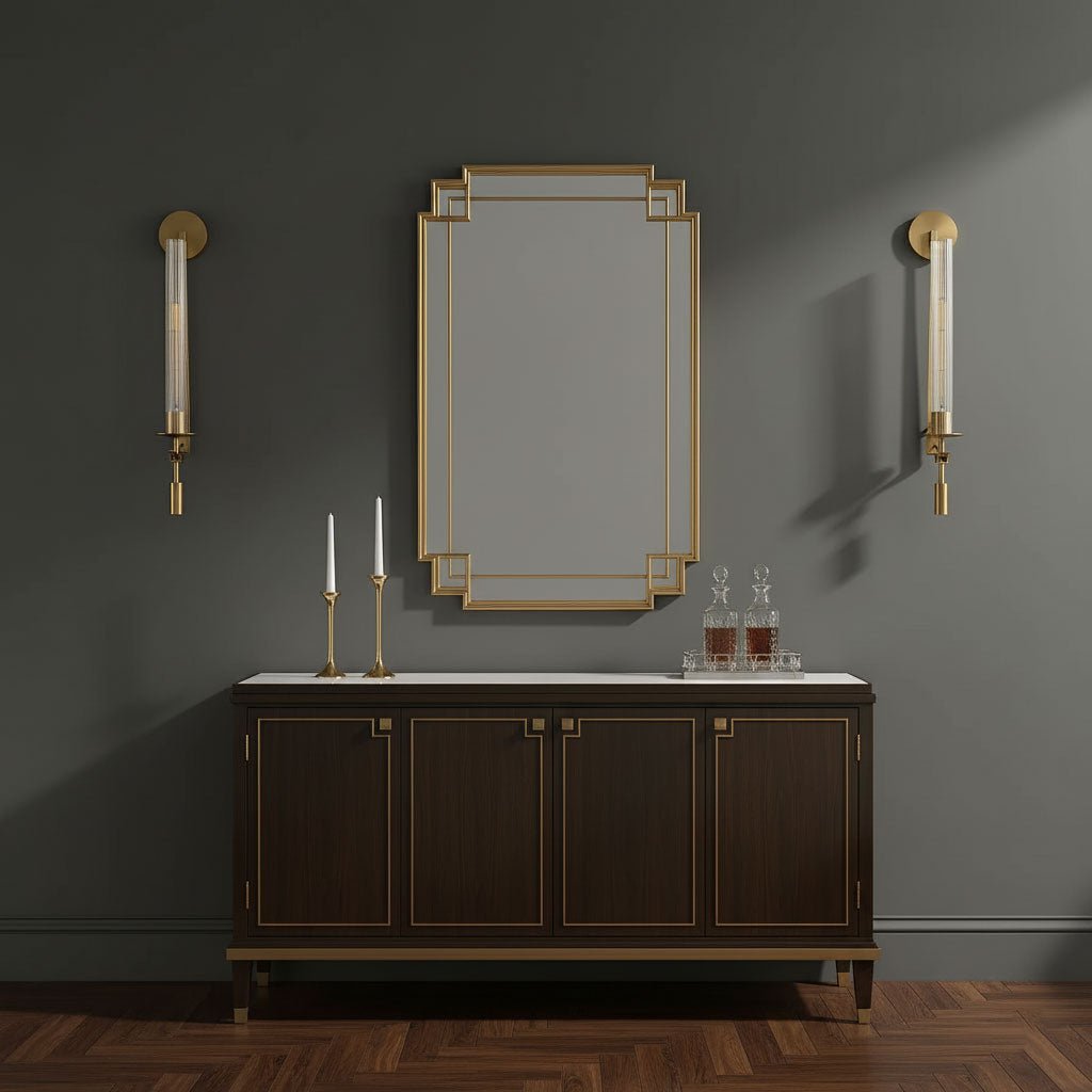 French Classicism Wall Lamp - Elegant Design with Adjustable Brightnes